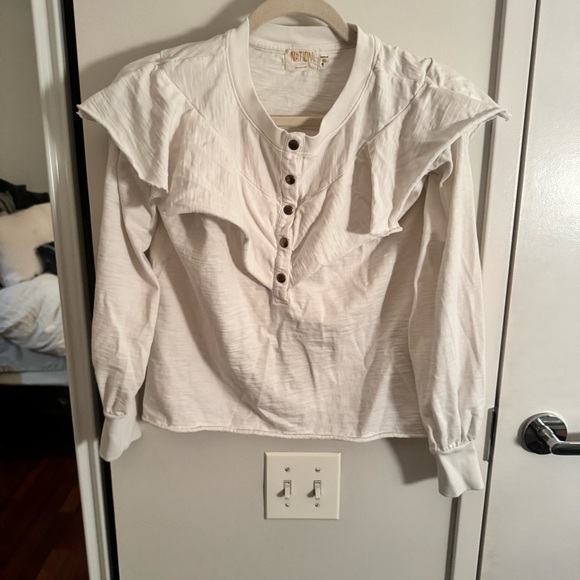 Nation LTD - Christa Sweatshirt Blouse in Off White - Picture 4 of 8